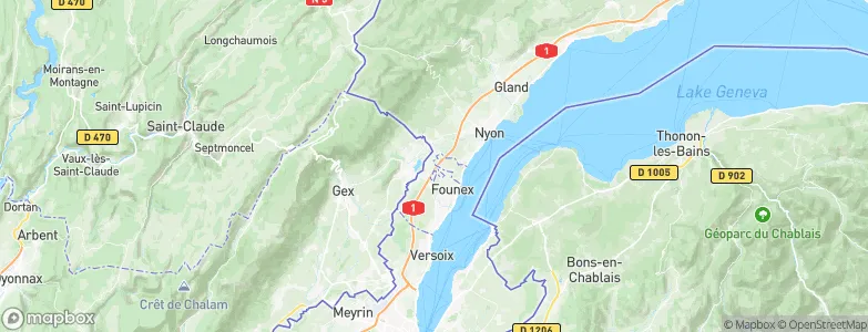 Bogis-Bossey, Switzerland Map