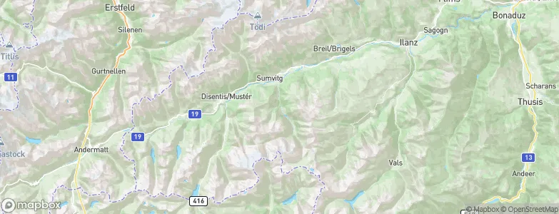 Bogn Tenigia, Switzerland Map