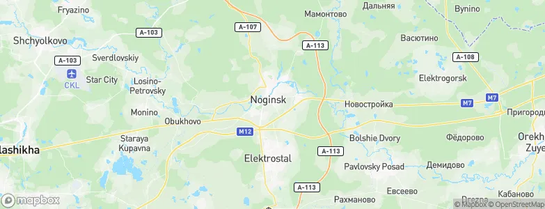 Bogorodsk, Russia Map