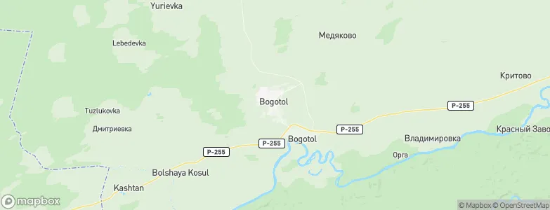 Bogotol, Russia Map