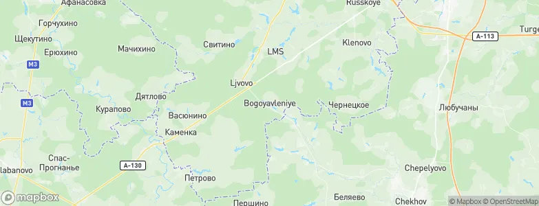 Bogoyavleniye, Russia Map
