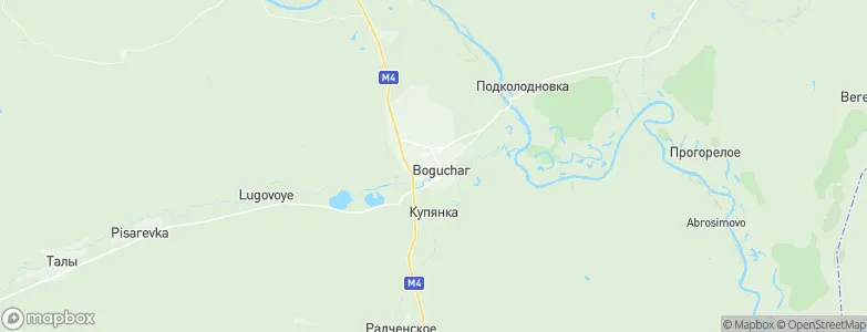 Boguchar, Russia Map