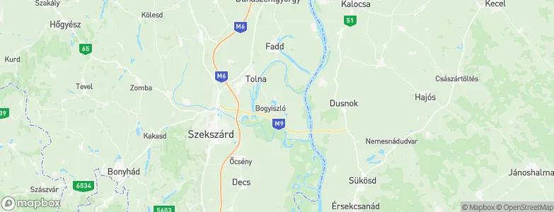 Bogyiszló, Hungary Map