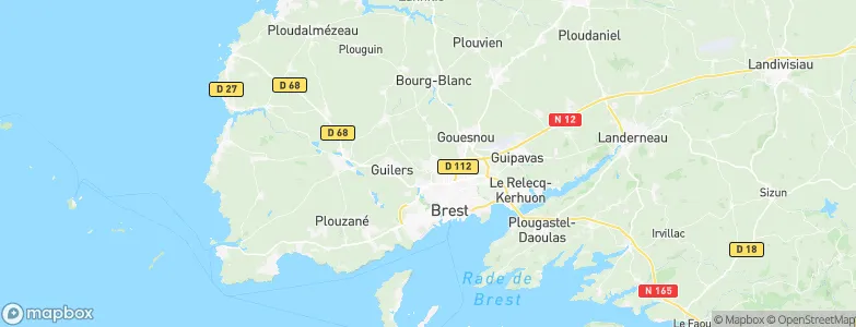 Bohars, France Map