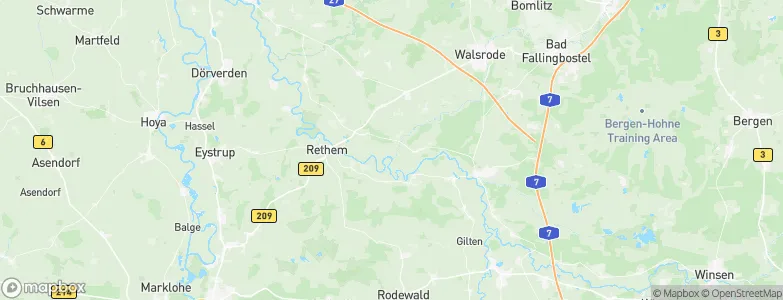 Böhme, Germany Map