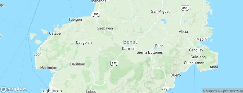Bohol, Philippines Map