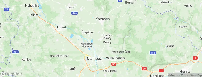 Bohuňovice, Czechia Map