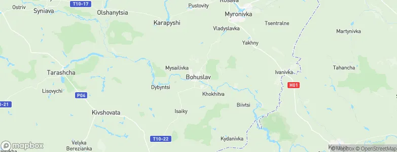 Bohuslav, Ukraine Map