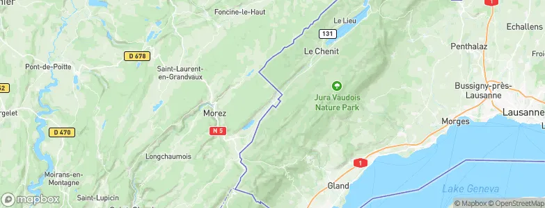 Bois-d'Amont, France Map