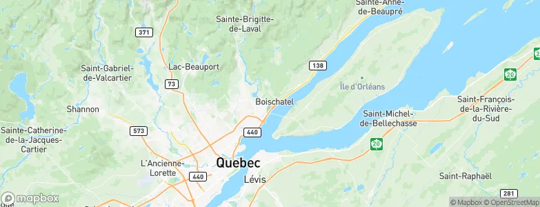 Boischatel, Canada Map