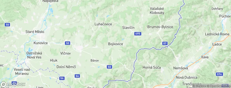 Bojkovice, Czechia Map