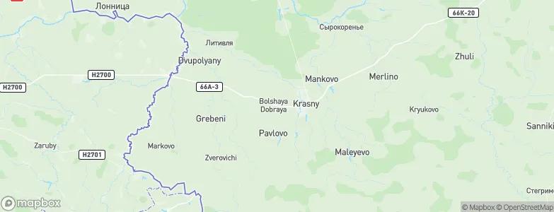 Bol’shaya Dobraya, Russia Map