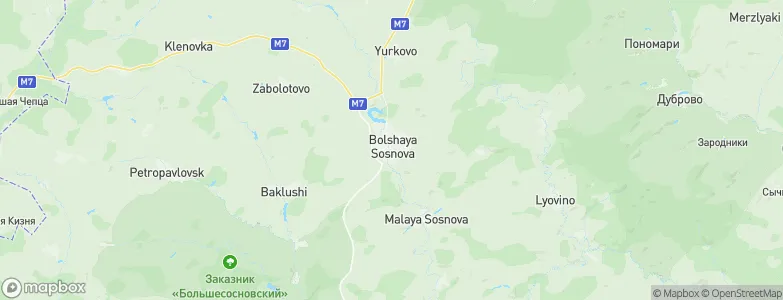Bol’shaya Sosnova, Russia Map