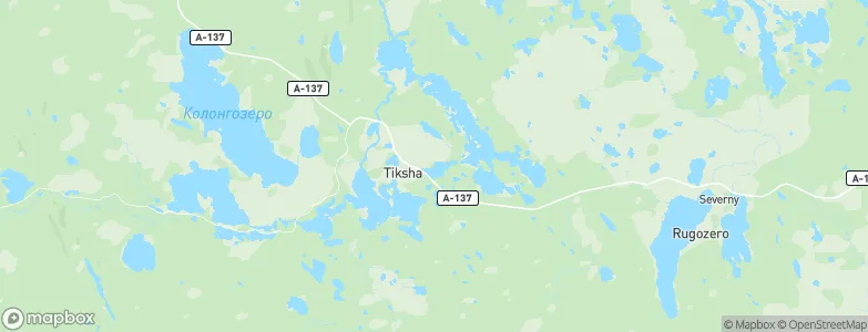 Bol’shaya Tiksha, Russia Map