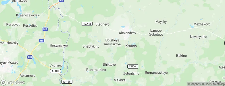 Bol’she-Karinskoye, Russia Map