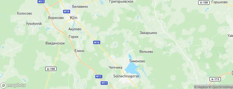 Boldino, Russia Map