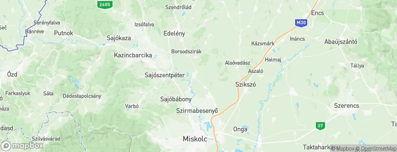 Boldva, Hungary Map