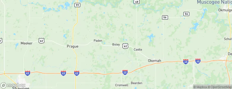 Boley, United States Map
