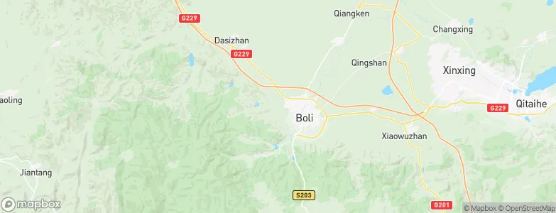 Boli, China Map