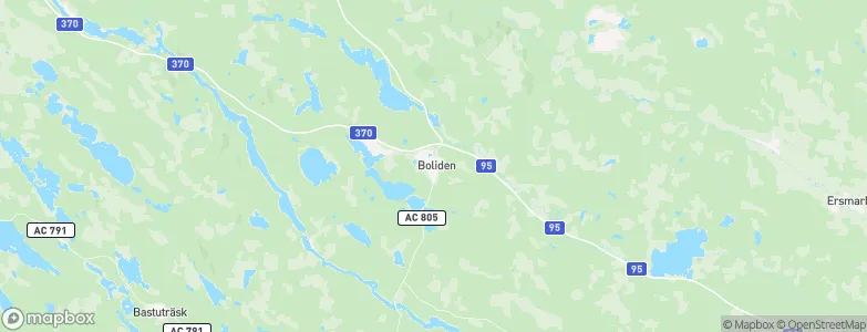 Boliden, Sweden Map
