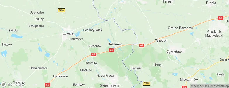 Bolimów, Poland Map
