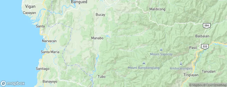 Boliney, Philippines Map