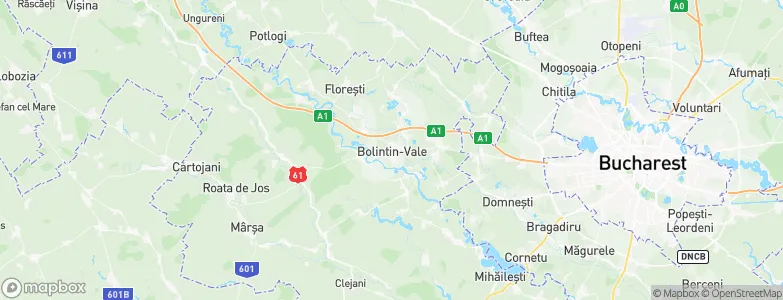Bolintin Vale, Romania Map