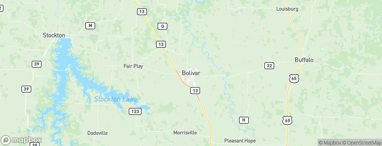 Bolivar, United States Map