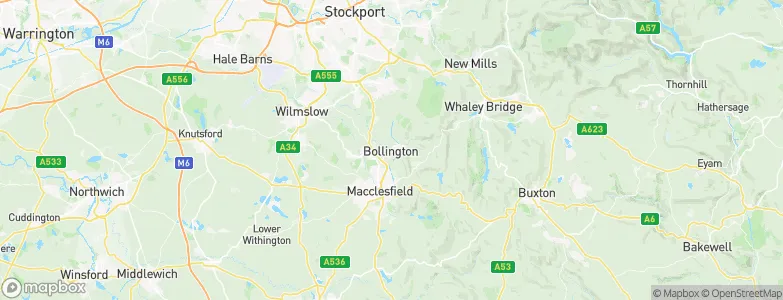Bollington, United Kingdom Map