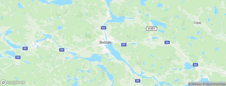 Bollnäs Kommun, Sweden Map