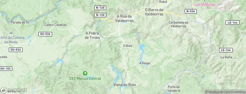 Bolo, O, Spain Map