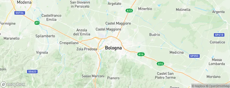 Bologna, Italy Map