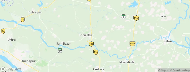 Bolpur, India Map