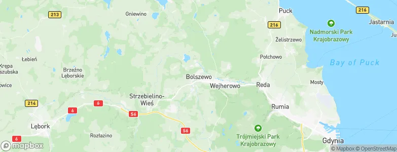 Bolszewo, Poland Map