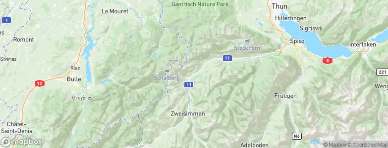 Boltigen, Switzerland Map