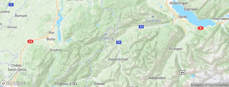Boltigen, Switzerland Map