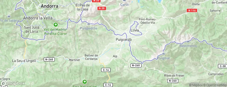 Bolvir, Spain Map