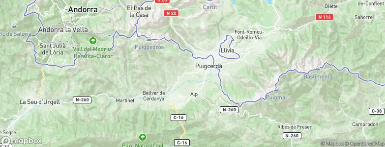 Bolvir, Spain Map