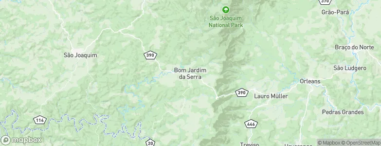 Bom Jardim da Serra, Brazil Map