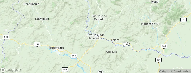Bom Jesus do Itabapoana, Brazil Map