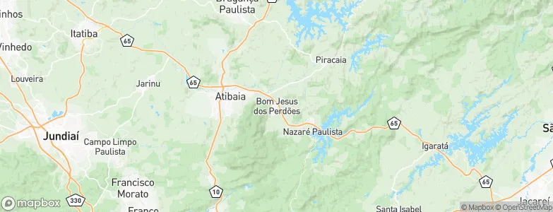 Bom Jesus dos Perdões, Brazil Map