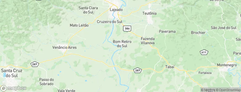 Bom Retiro do Sul, Brazil Map