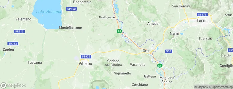 Bomarzo, Italy Map