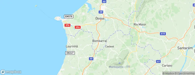 Bombarral Municipality, Portugal Map