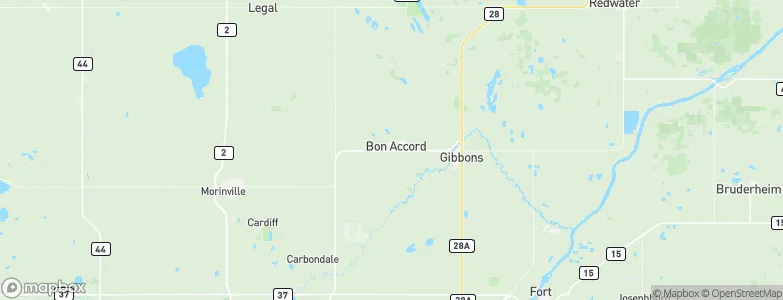 Bon Accord, Canada Map