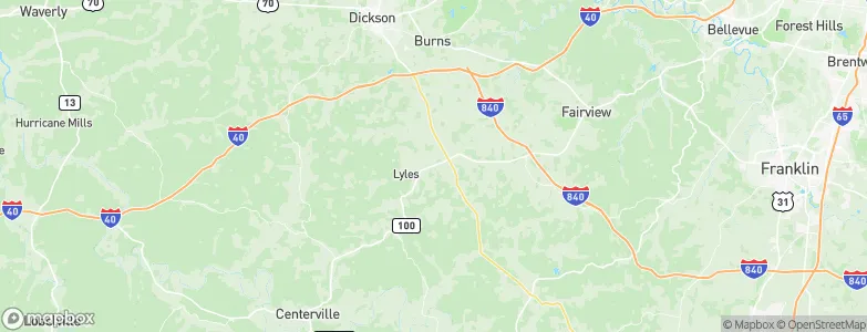 Bon Aqua Junction, United States Map