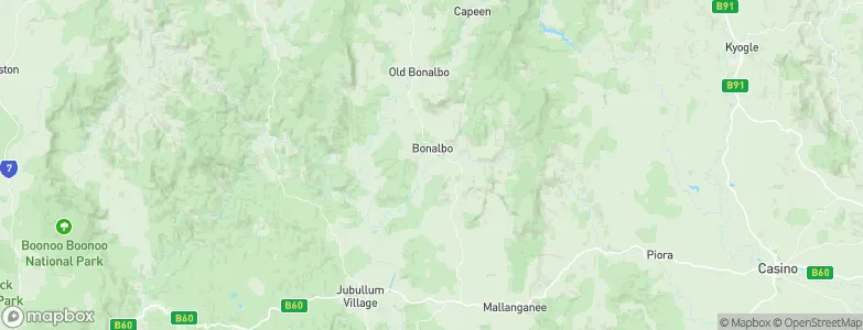 Bonalbo, Australia Map