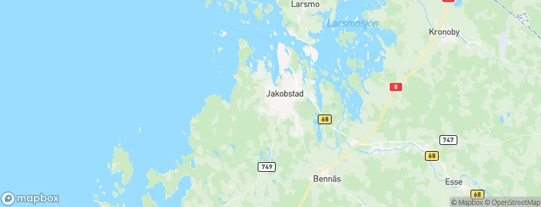 Bonäs, Finland Map