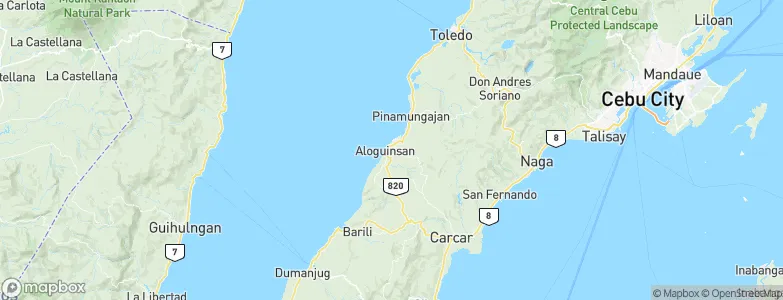 Bonbon, Philippines Map