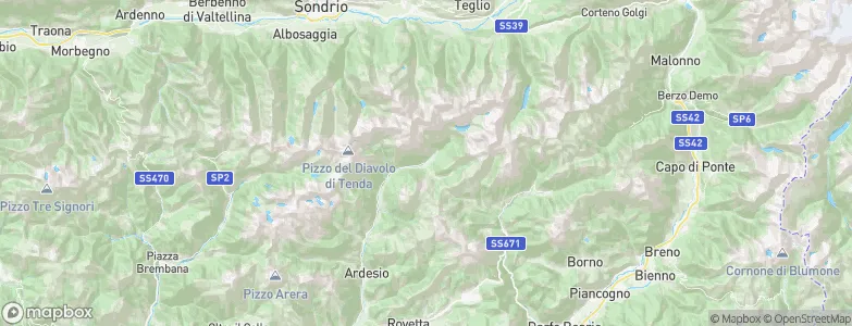 Bondione, Italy Map